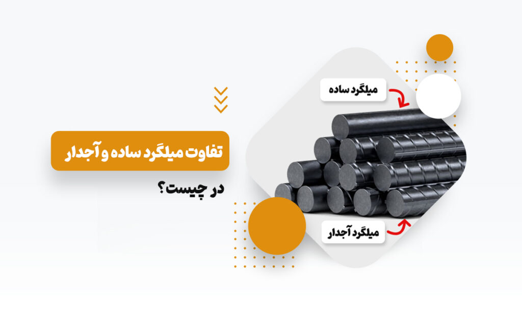 تفاوت-میلگرد-ساده-و-آجدار