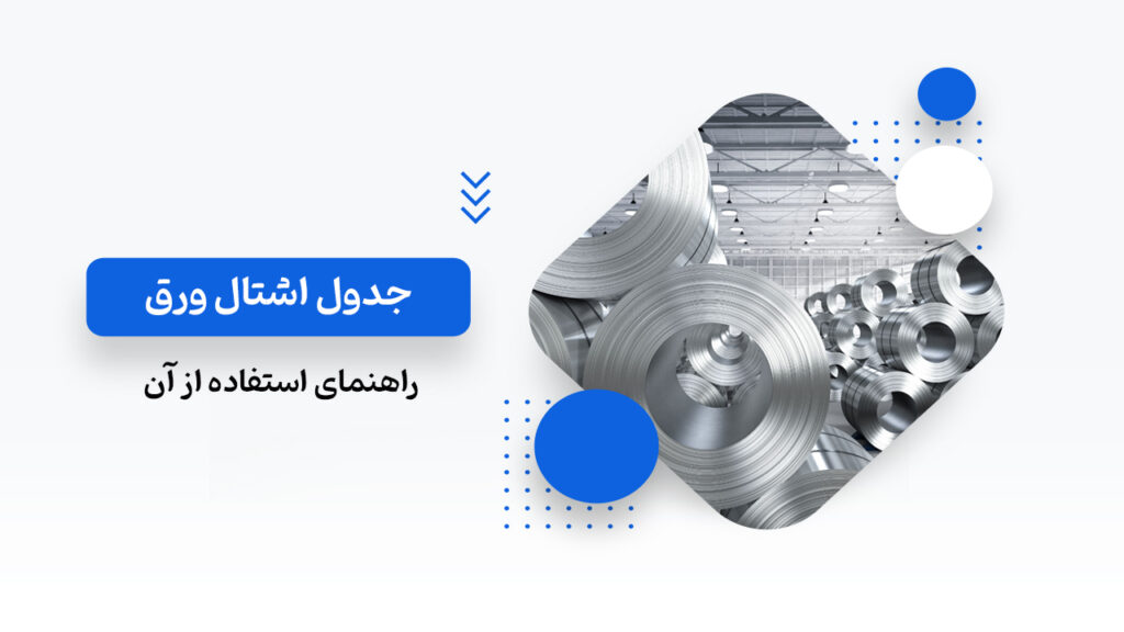 جدول اشتال ورق